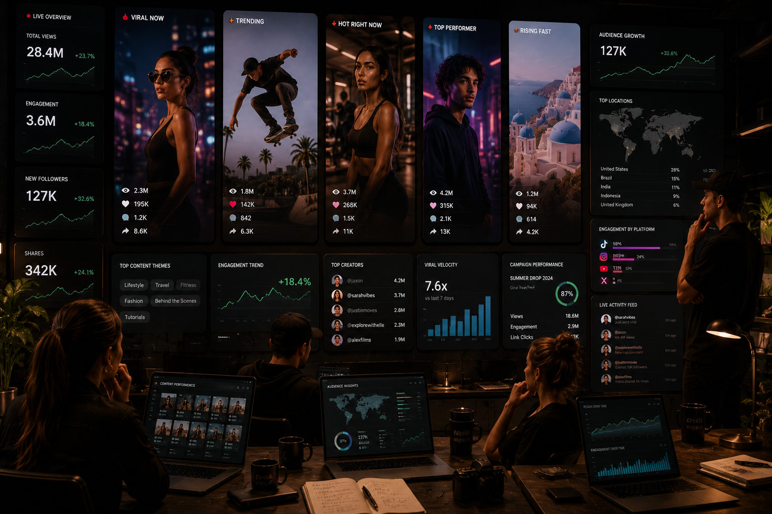 Viral Monitoring Wall